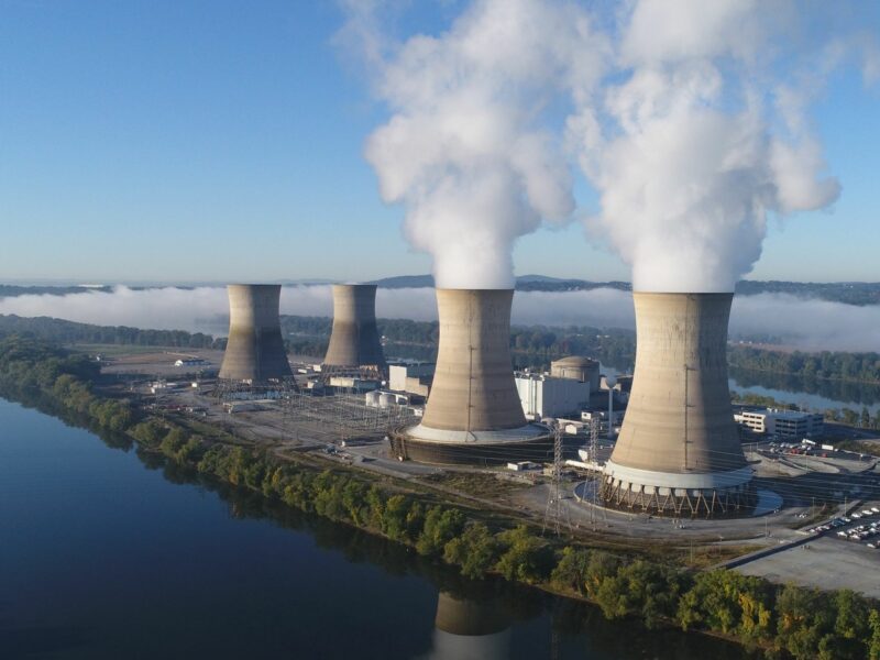 ​A view on the Three Mile Island plant in the U.S.