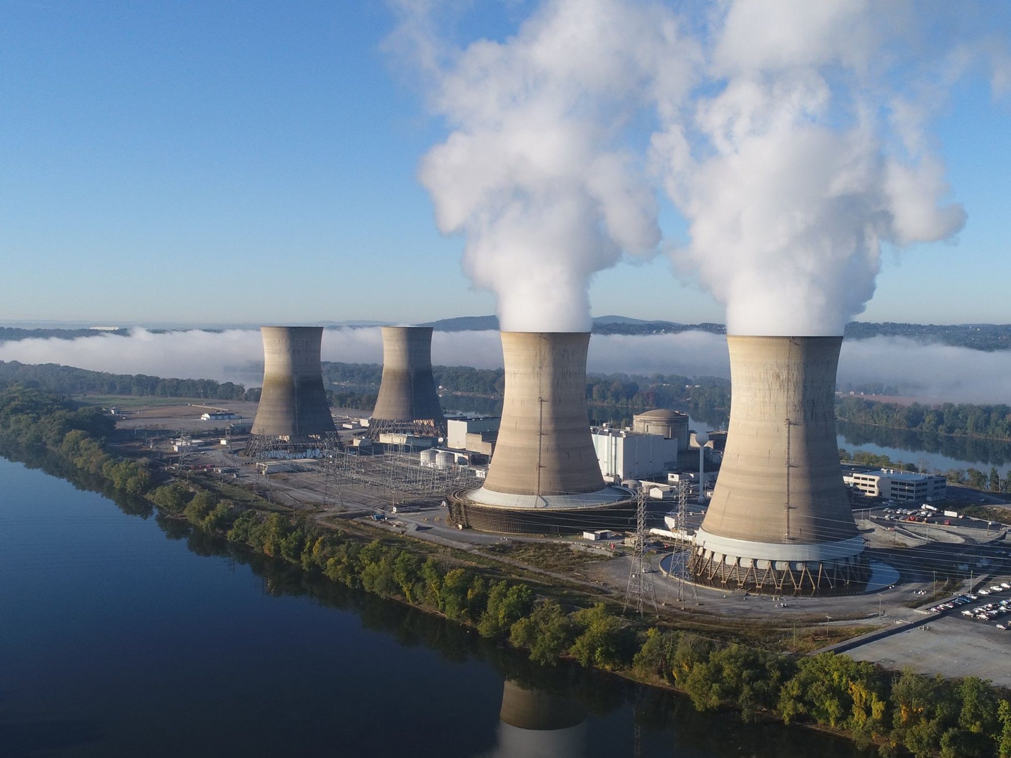 ​A view on the Three Mile Island plant in the U.S.
