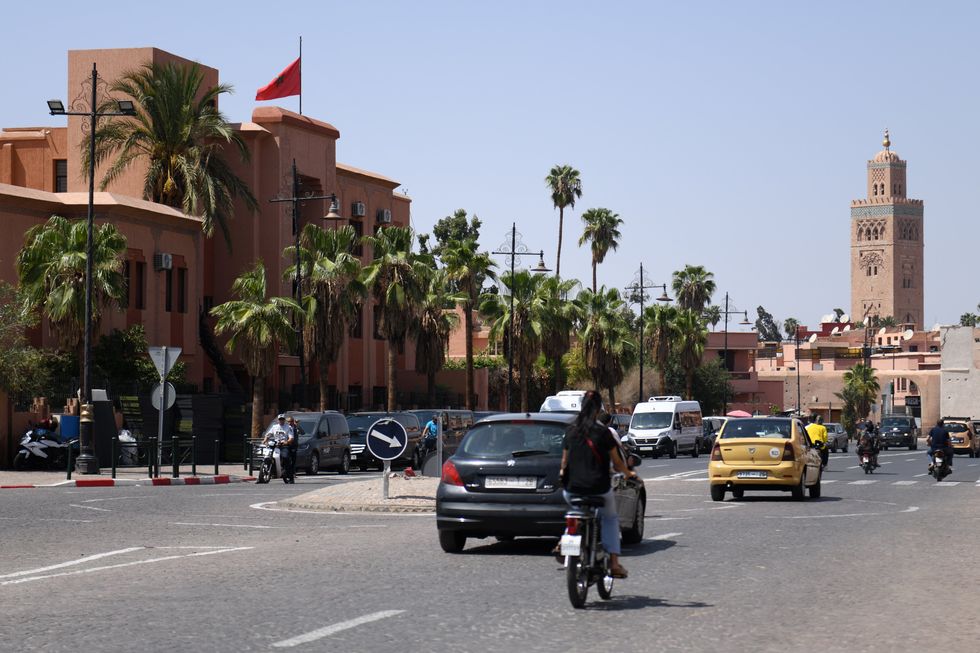 ​Center of Marrakech with the Kutubia Mosque in the background.