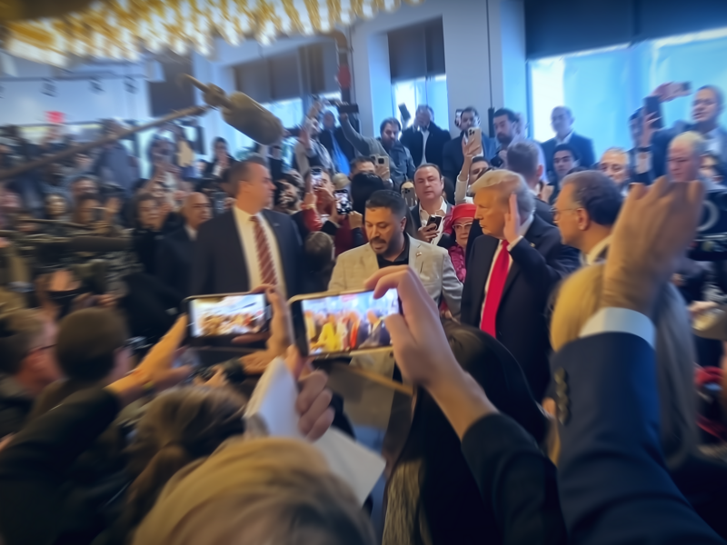 ​Donald Trump in Dearborn, Michigan.