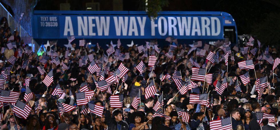​Election night party for Vice President Kamala Harris, the Democratic nominee, went from euphoric to somber as a majority of election results came in supporting Donald Trump at her alma mater Howard University in Washington DC on Nov. 5, 2024.