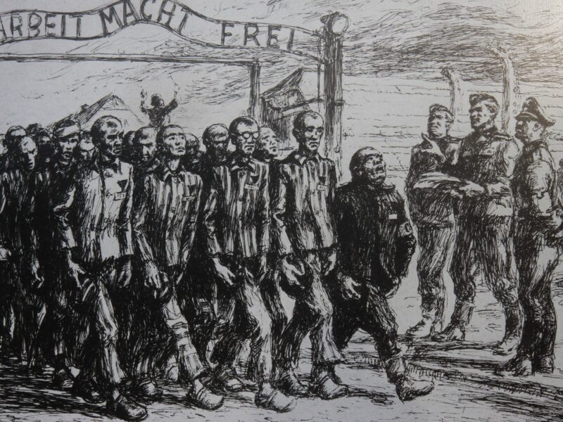 ​Entrance to Auschwitz Concentration Camp in Oswiecim Poland, Dec. 7, 2011.