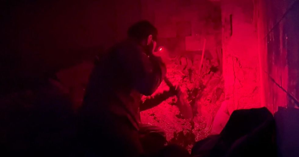 ​Footage showing bombed out field hospital In Mariupol's Azovstal steel plant