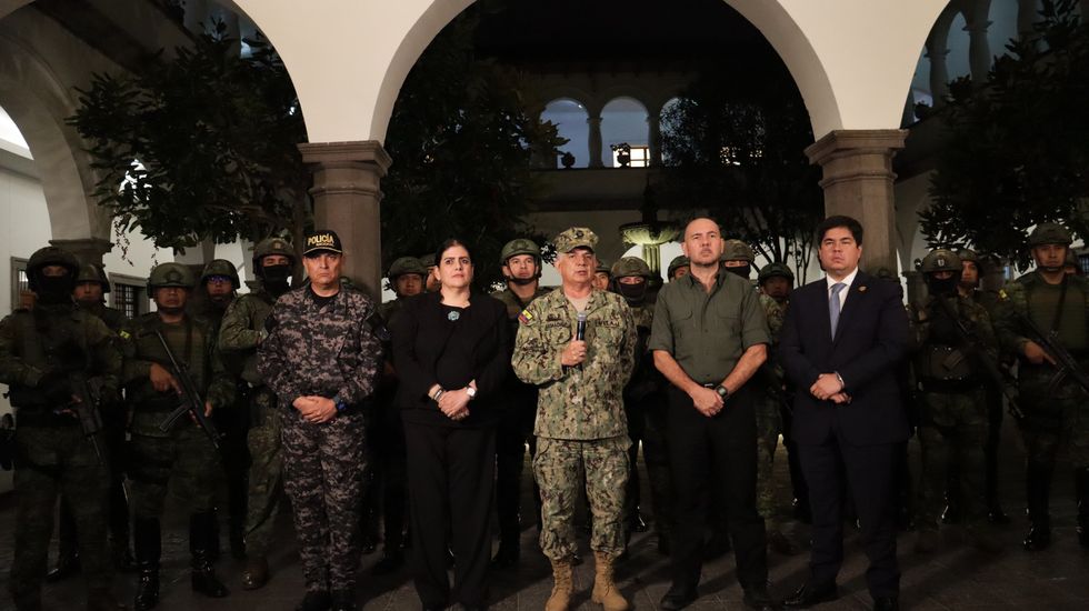 ​Joint Command of the Armed Forces of Ecuador, Jaime Vela, assuring they will not retreat or negotiate with groups that intend to instill terror in the population.
