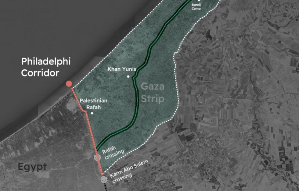 ​Map of the Philadelphi Corridor
