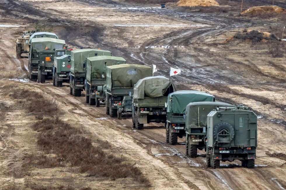 ​Military hardware takes part in the Allied Resolve 2022 joint military drills