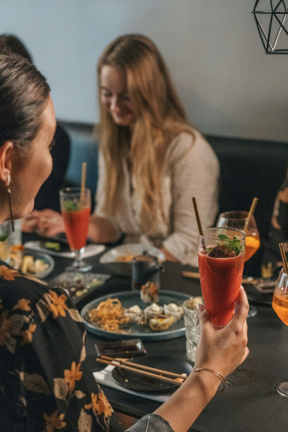 ​Mocktails and sushi.