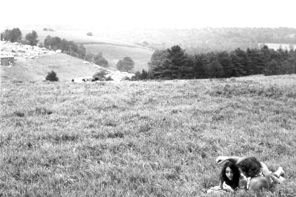 ​naked couple in the mud scene from the Woodstock movie,