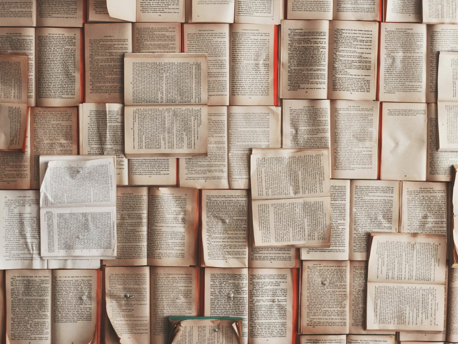 ​Open books.