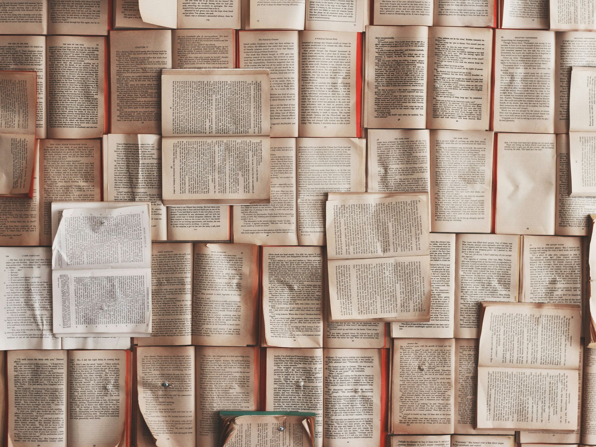 ​Open books.