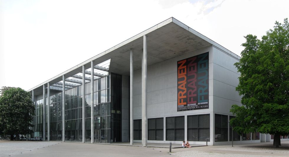 ​Pinakothek der Moderne, south side, Munich.