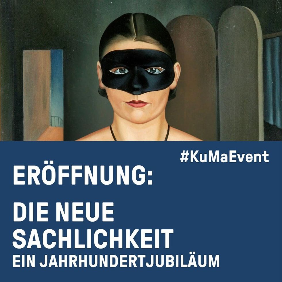 ​Poster of the "New Objectivity" exhibition at the Mannheim Kunsthalle