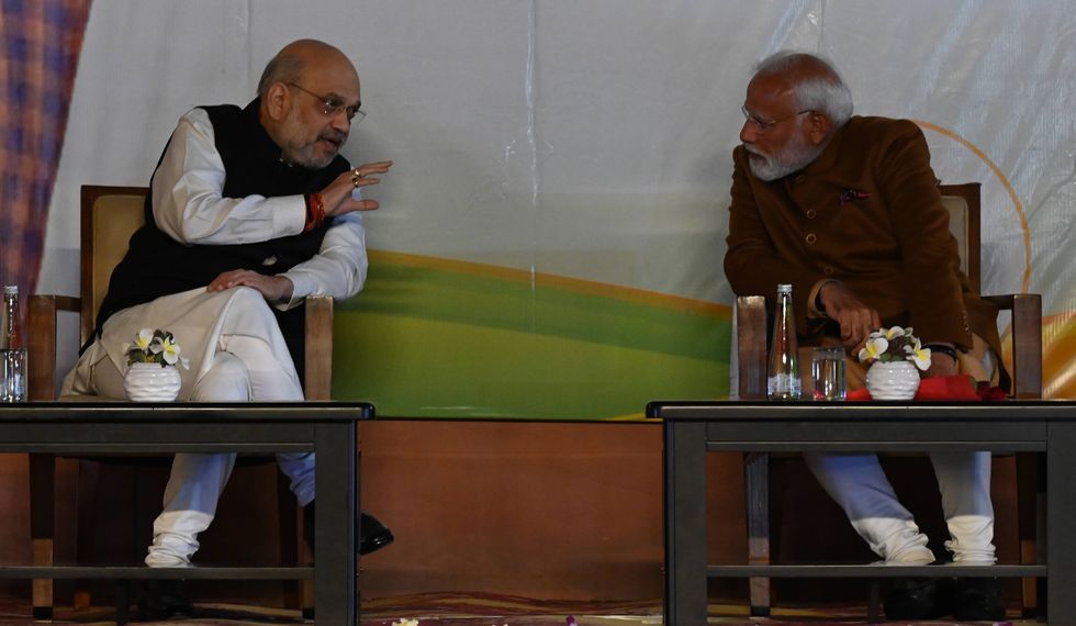 ​Prime Minister Narendra Modi and Union Home Minister Amit Shah in New Delhi, India.