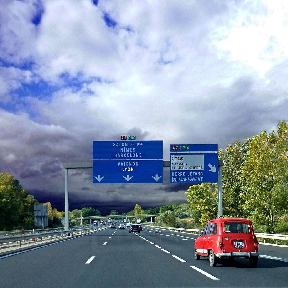 ​Provence highway in the south east of France