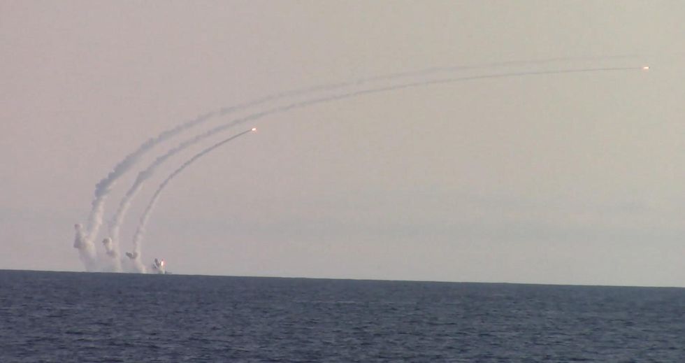 ​Russian Kalibir missiles fired from the Black Sea