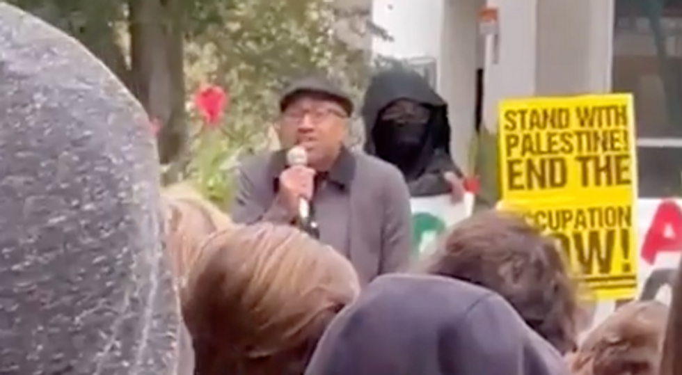 ​Screenshot of a video clip published on Oct. 16 showing a professor at Cornell University lauding the Hamas attack as "exciting" and "energizing"