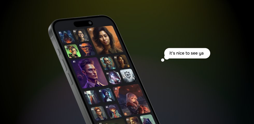 ​Selection of characters available for chatting on Character.ai.