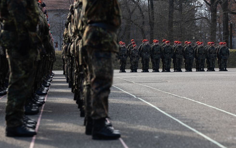 ​Soldiers at the Julius Leber barracks in Berlin on March 14, 2025.