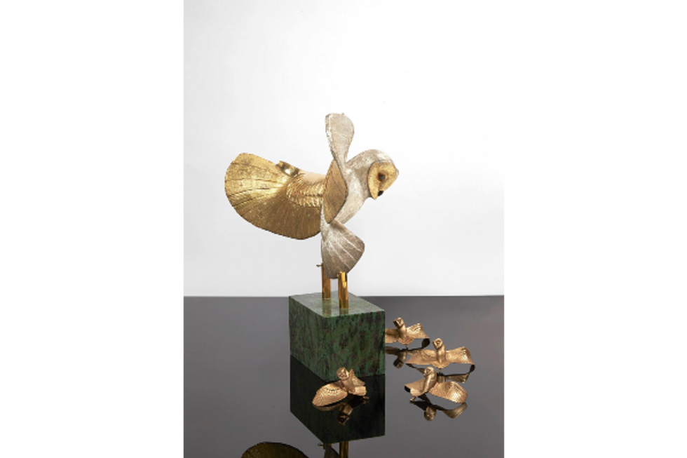​The Golden Owl by French artist Michel Becker