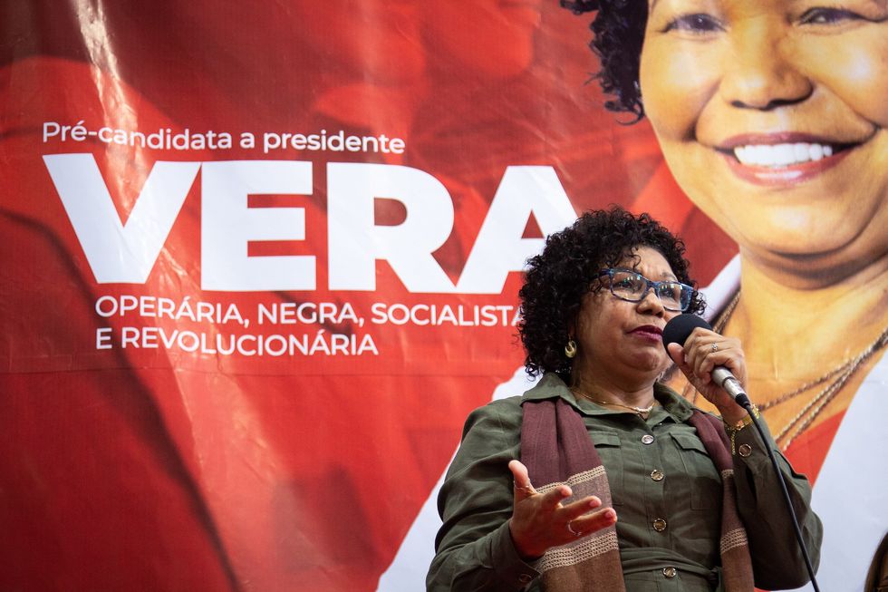​Vera Lúcia at the PSTU convention.
