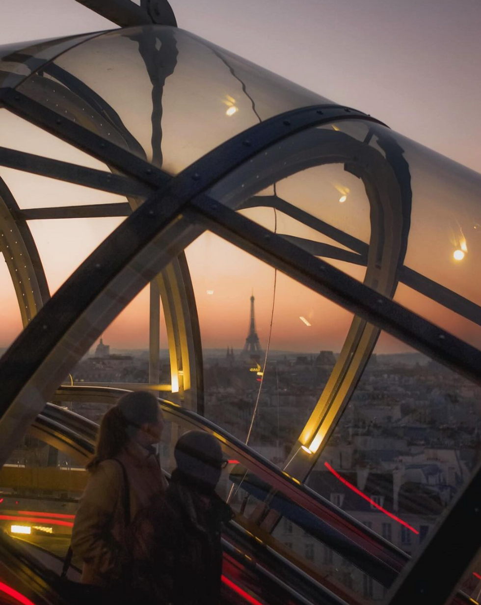 ​View from Centre Pompidou's escalator.