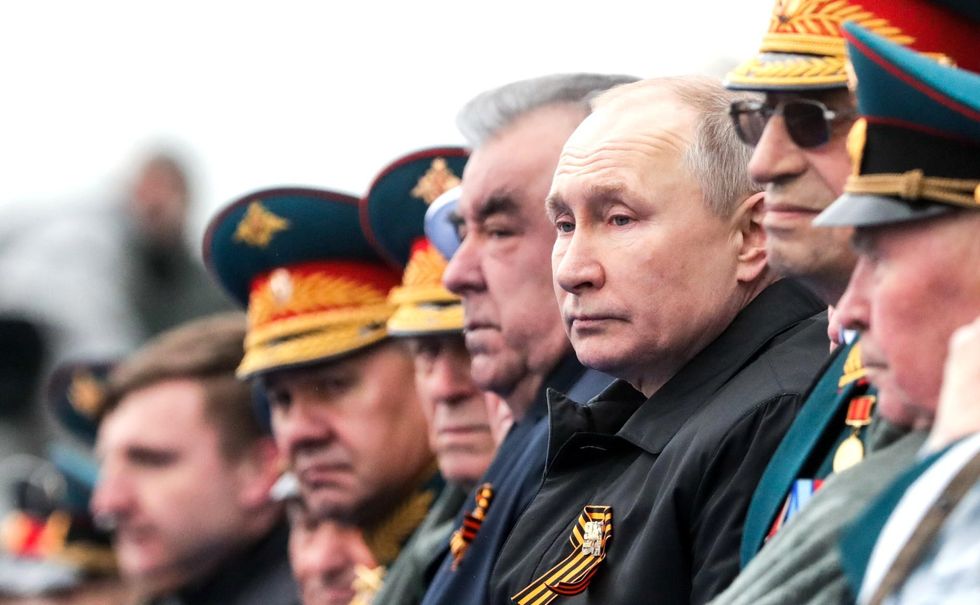 ​Vladimir Putin at a military parade in Russia