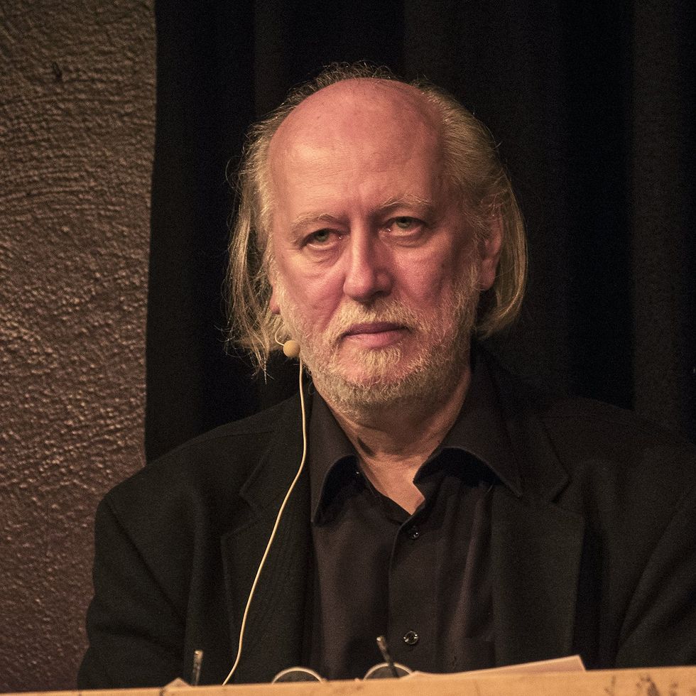 ​Writer Lázló Krasznahorkai at Stadtgarten Köln/Cologne, Germany.