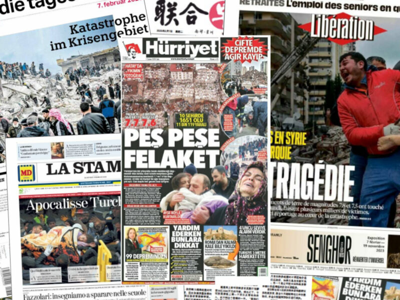 “Apocalisse Turchia”: Turkey-Syria Earthquake On 24 World Newspaper Front Pages