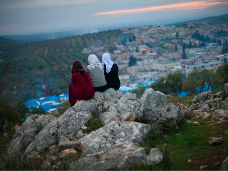 Earlier this year, near the Qah refugee camp in Syria, four miles from the Turkish border