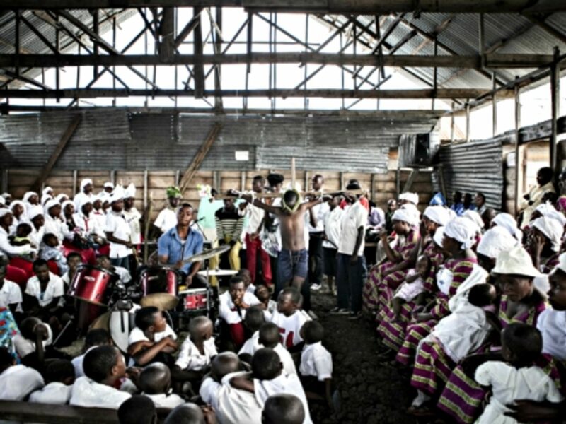 Easter celebrations in a church in Goma, North Kivu, DRC