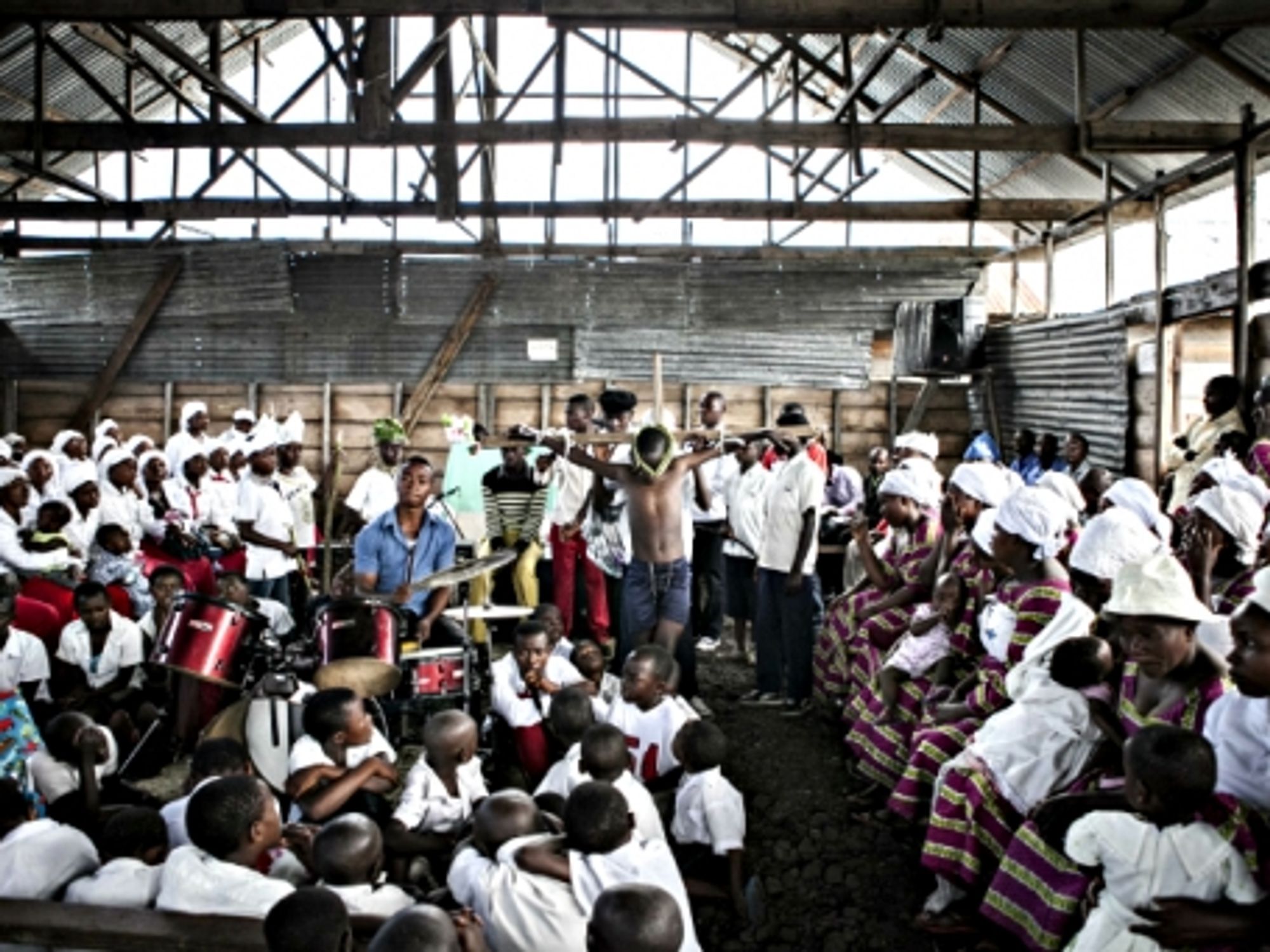 Easter celebrations in a church in Goma, North Kivu, DRC