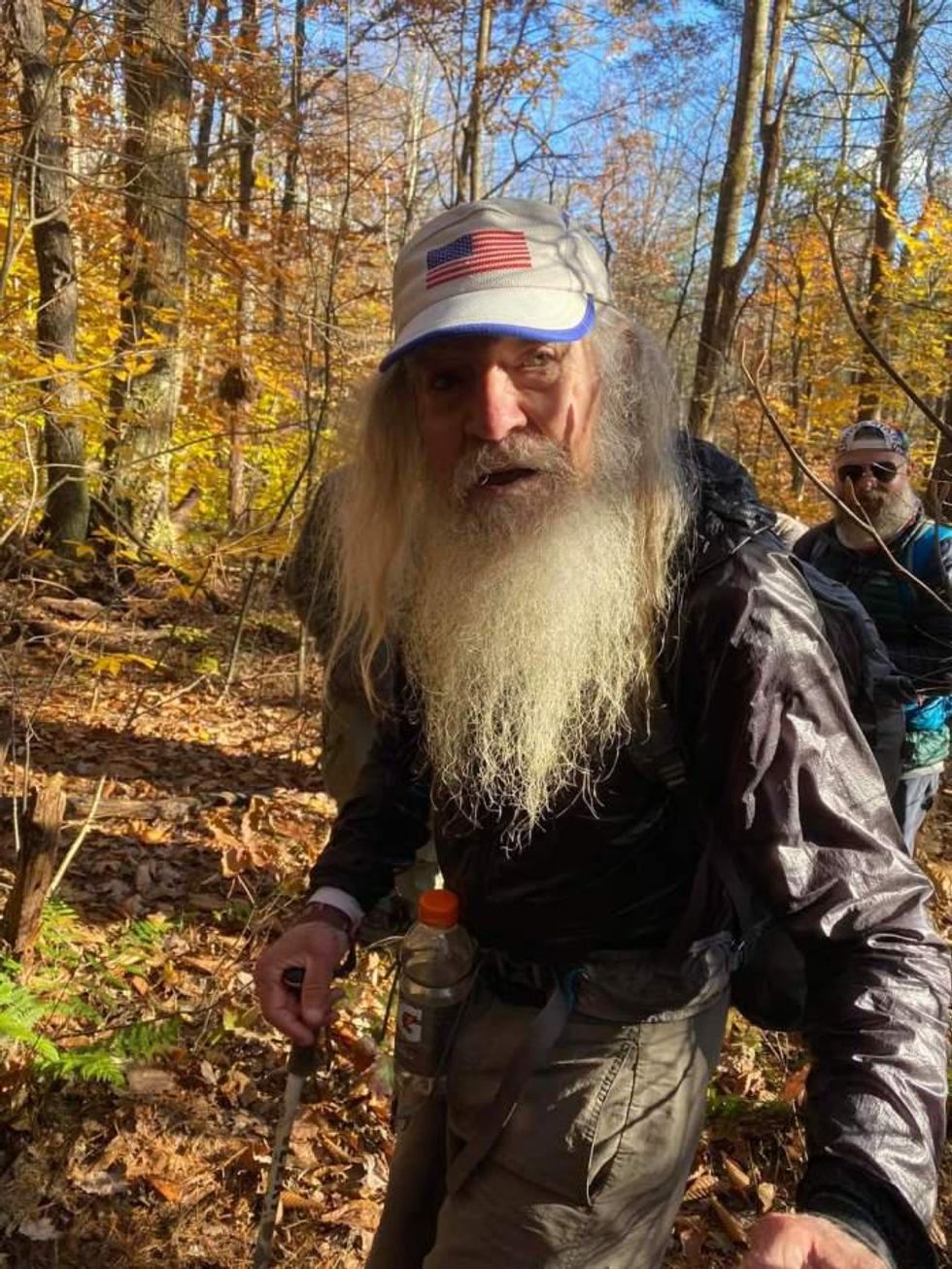 Eberhart has been hiking ever since his retirement, 25 years ago.
