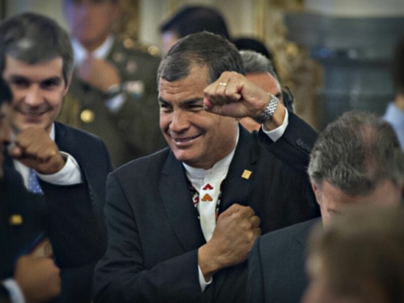 Ecuadorian President Rafael Correa on Dec. 10