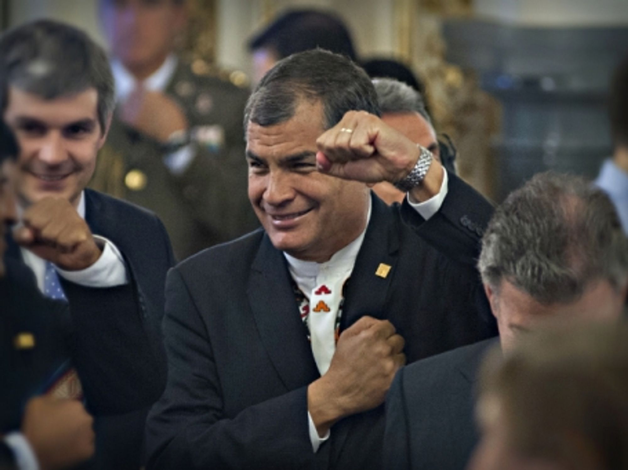 Ecuadorian President Rafael Correa on Dec. 10