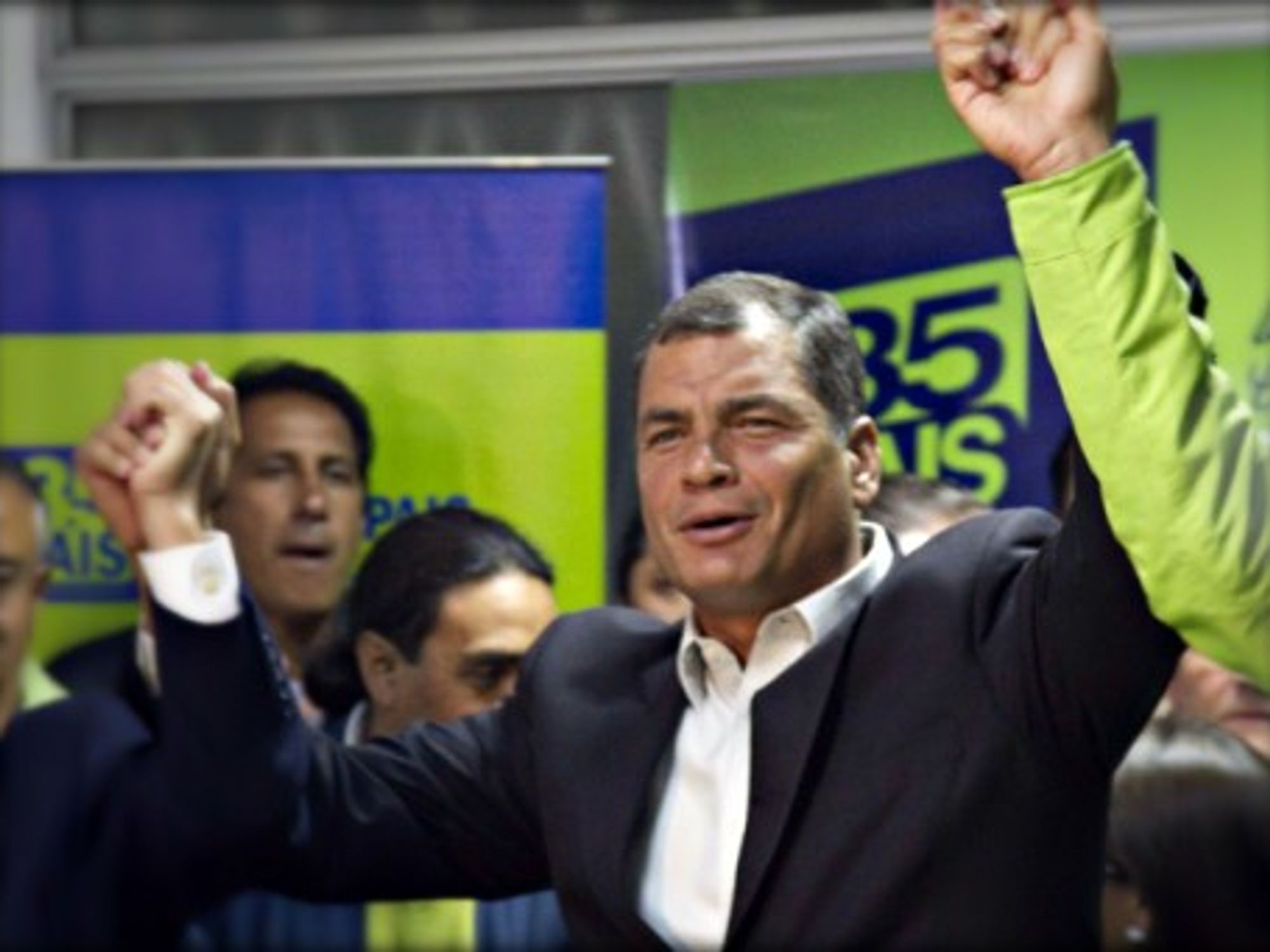 Ecuador's President Rafael Correa in Quito on Feb. 23