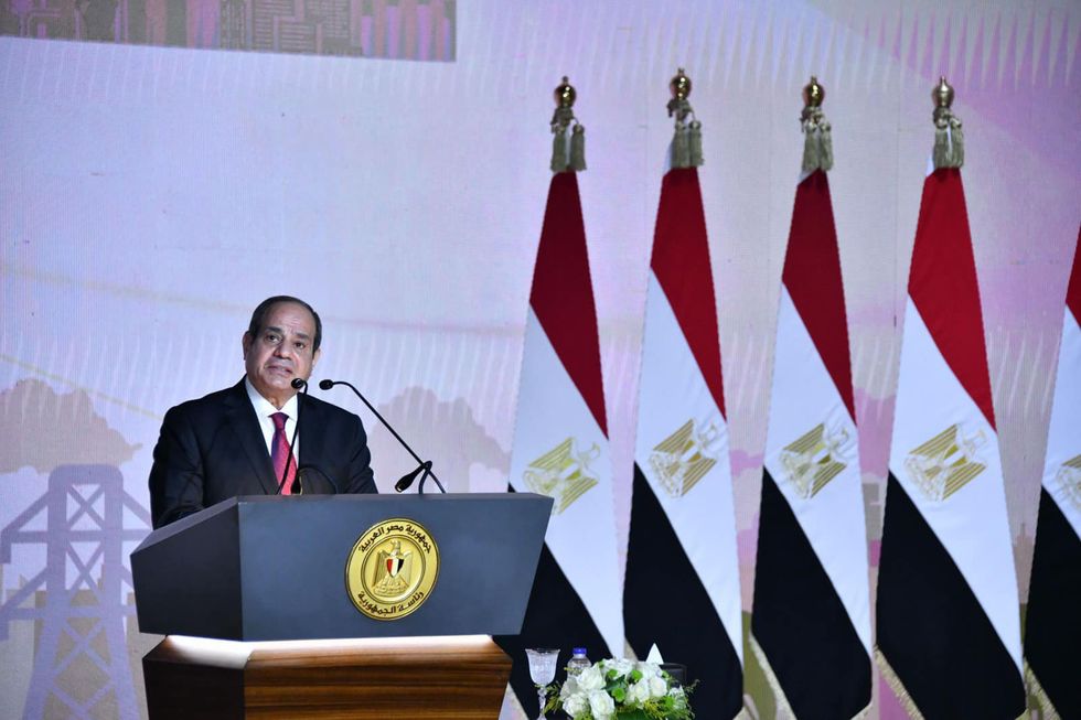 Egyptian President Abdel Fattah El-Sisi participates at the Story of Homeland conference