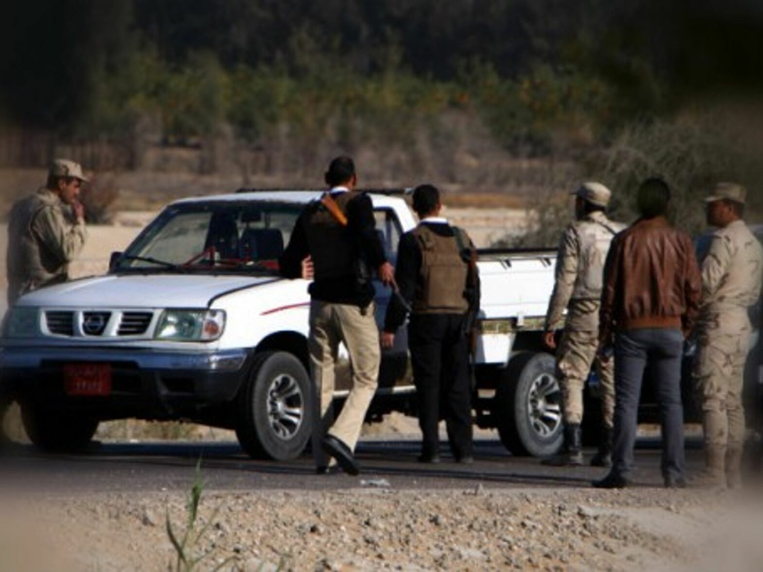 Egyptian security checkpoint near sites attacked last month in Sinai town of Arish