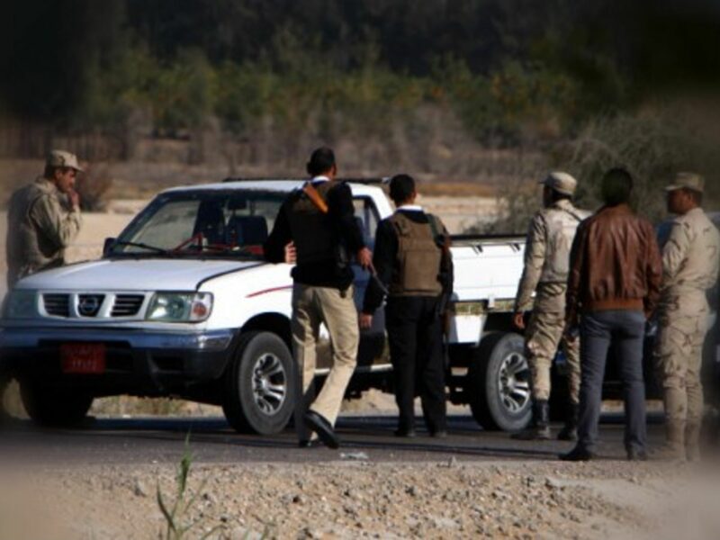 Egyptian security checkpoint near sites attacked last month in Sinai town of Arish