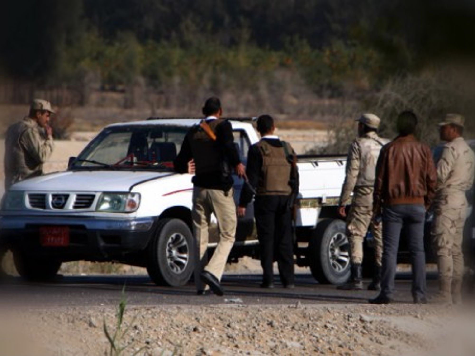 Egyptian security checkpoint near sites attacked last month in Sinai town of Arish