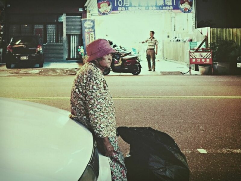Elderly woman in Tainan, Taiwan