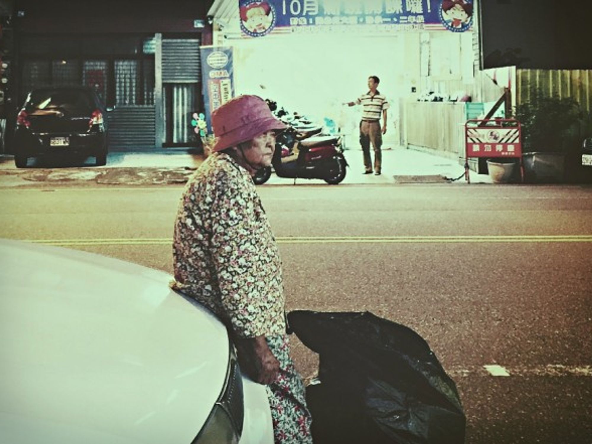 Elderly woman in Tainan, Taiwan