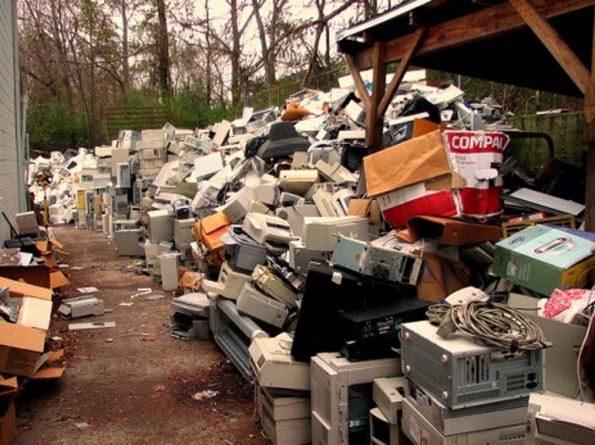 Electronic waste is piling up.