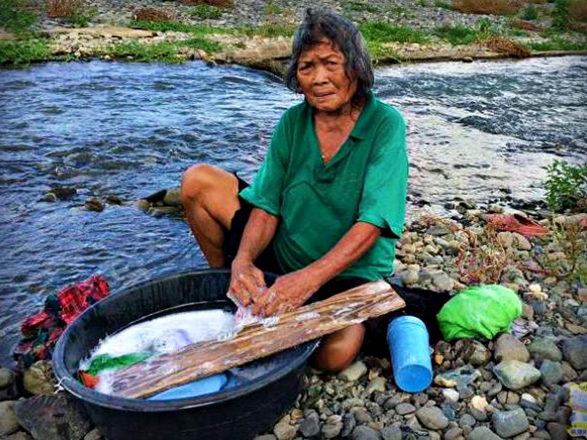 Elisa Hernandez used to earn a living washing her communityâ€™s laundry