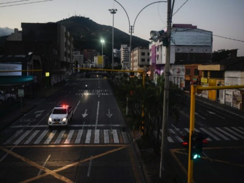Empty streets during the Coronavirus lockdown in Cali, Colombia