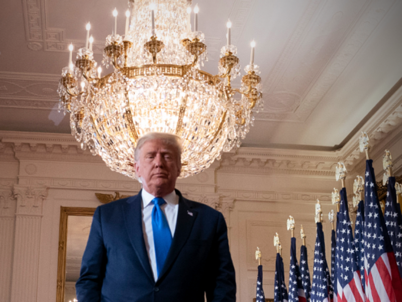 Enlightened despot? Trump at the White House on Nov. 4