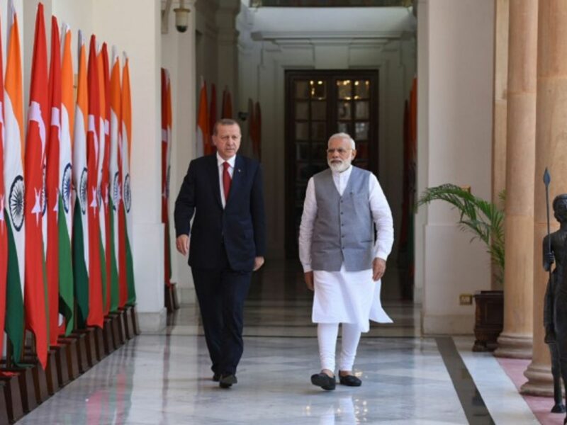 Erdogan and Modi in India