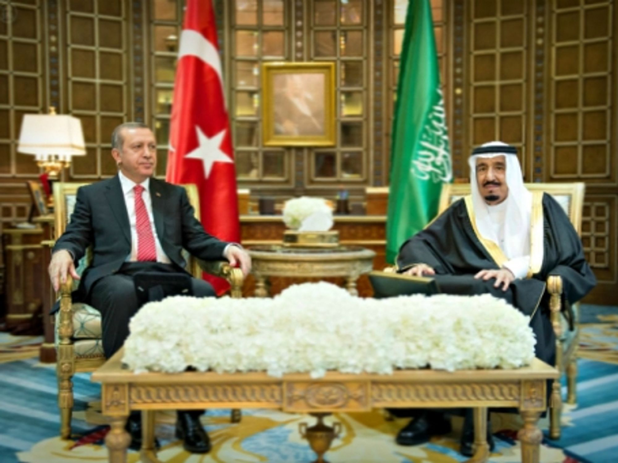 Erdogan and Salman in Riyadh in March