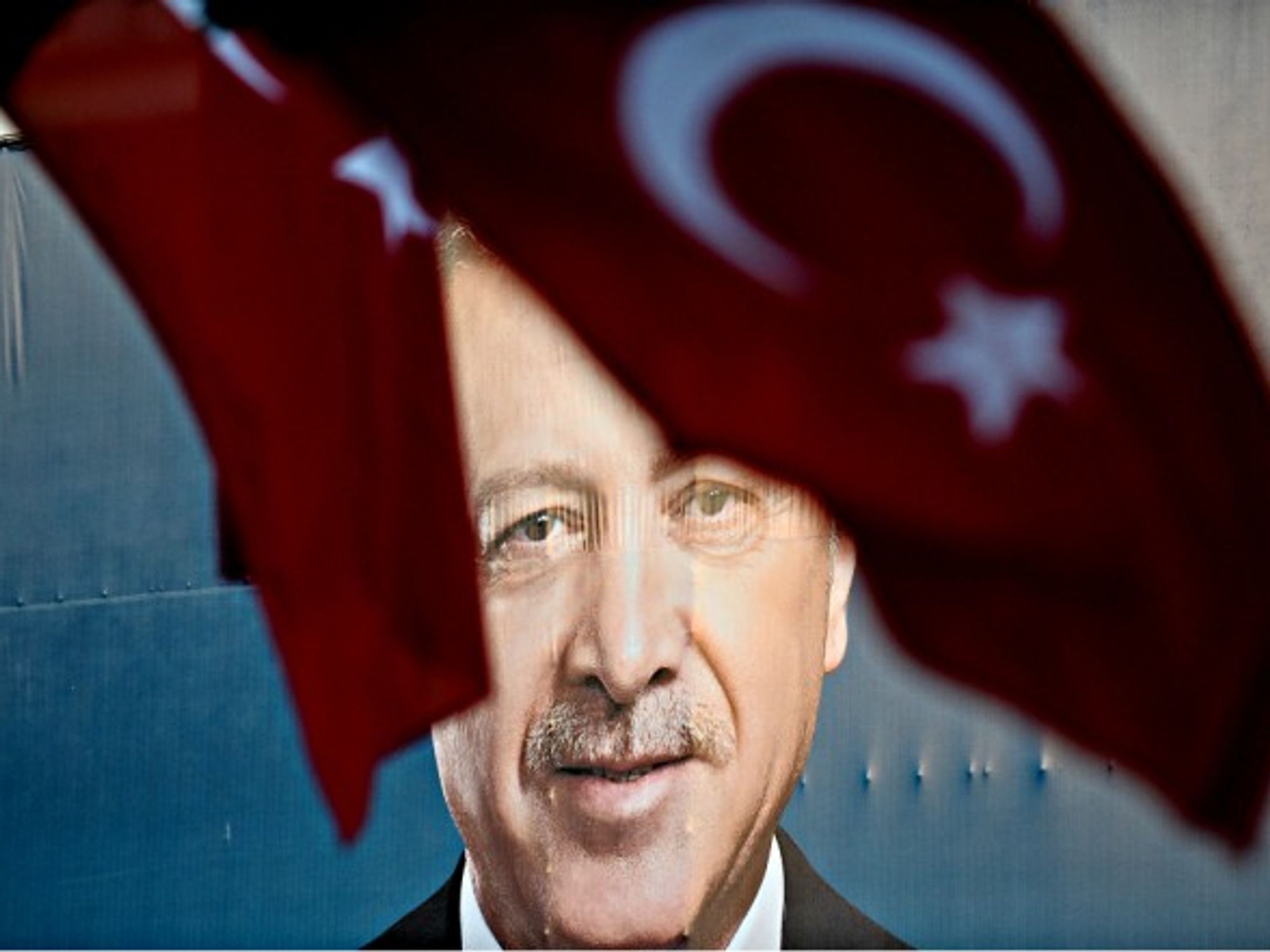 Erdogan poster in Bursa, Turkey