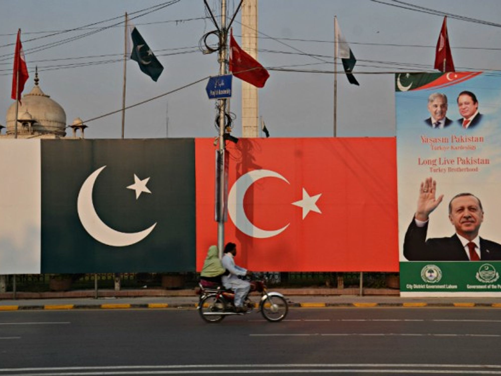 Erdogan poster in Lahore, Pakistan