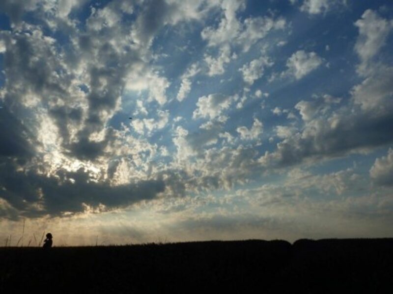 Evening cloud formation in southern France